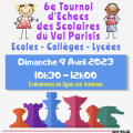 R�sultats du 6e Tournoi des Scolaires du Val Parisis