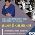 Simultan�e avec le GMI Mikhail KAZAKOV - samedi 20 mars 2021 (15h)